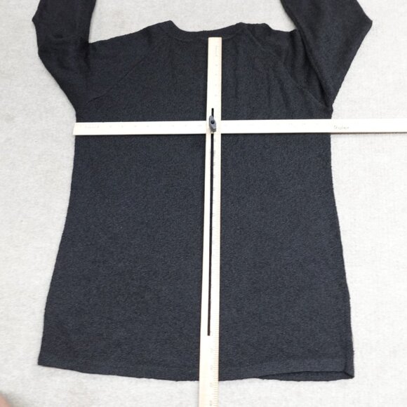 French French Rags Womens Sweater 2 Black Pullover Raglan Made in USA - Picture 5 of 11